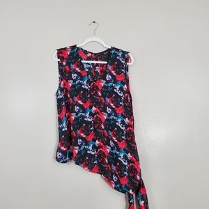 I Heart  Ronson Sheer Colorful Tank Top